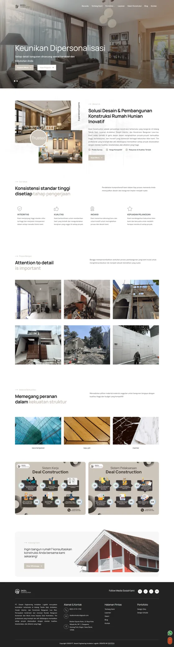 
Mockup website Deal Construction